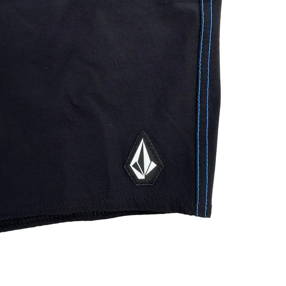Volcom Halved Liberator Swim Trunks Boardshorts Maliblue Boys Size 18 XL